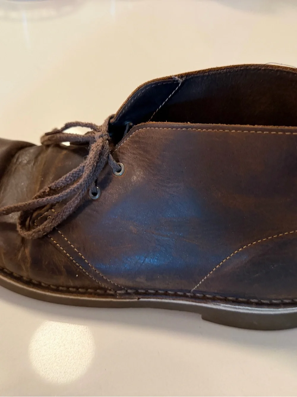 Clarks Men's Dark Brown Leather Chukka Boots